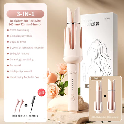 32MM Automatic Hair Curler Auto Rotating Ceramic Hair Roller 40Mm Big Waver Professional Curling Iron Curling Wand Hair Waver